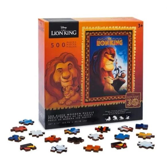 Disney Parks The Lion King 30th Anniversary Wooden Jigsaw Puzzle New Sealed - Picture 1 of 5